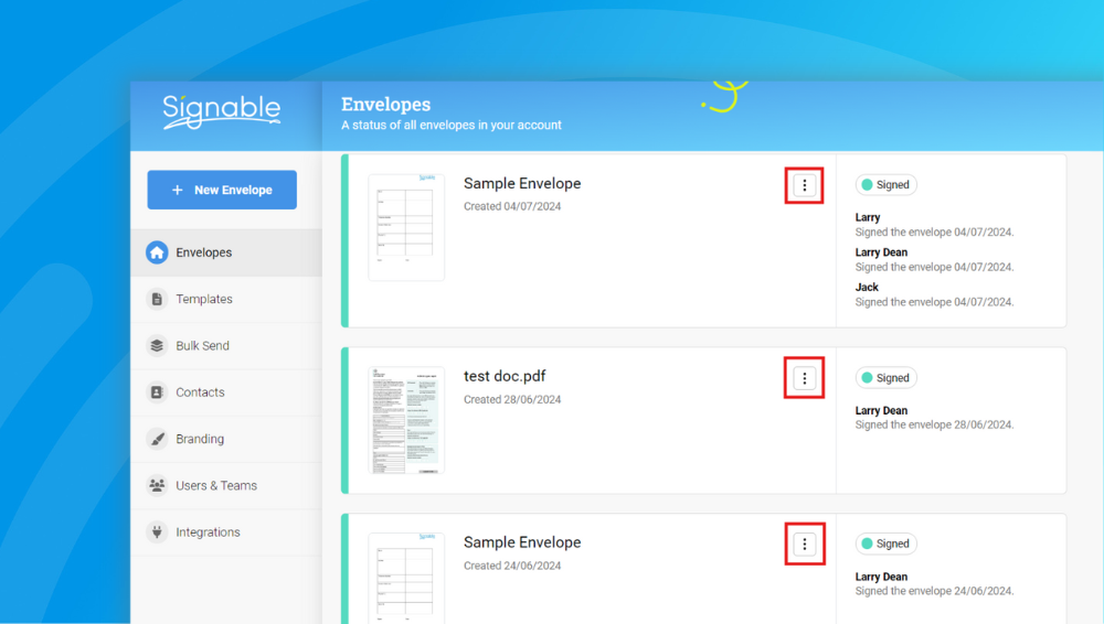 Make sending documents simpler with new Duplicate Envelope feature and enhanced timezone options